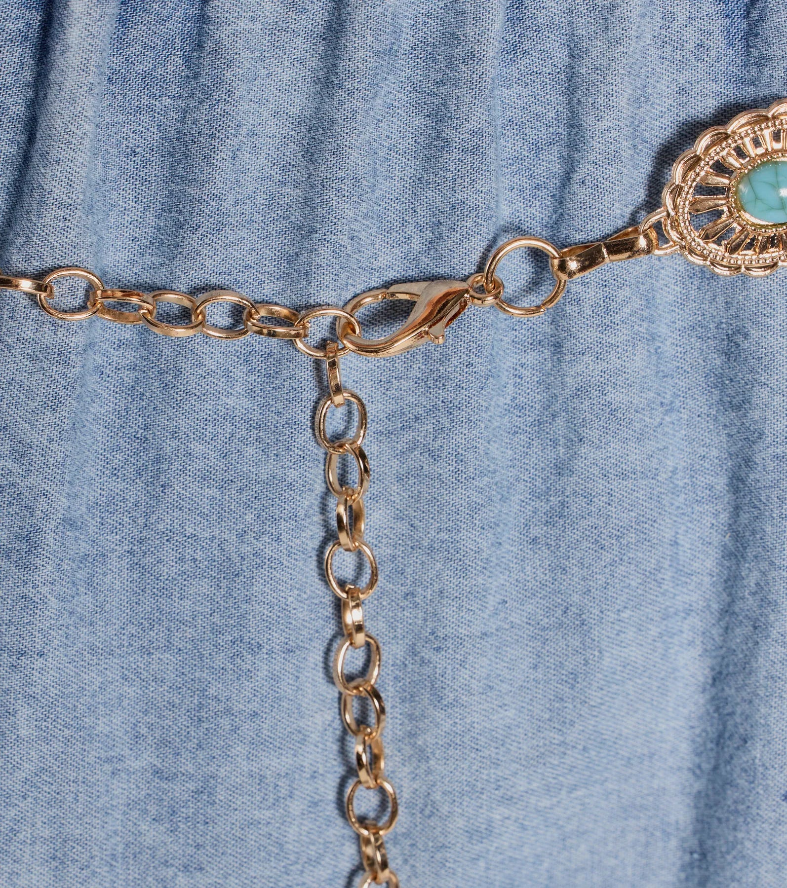 Free Riders Colored Stone Chain Belt - Image 3