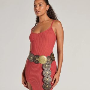 Southern Muse Chunky Medallion Concho Belt