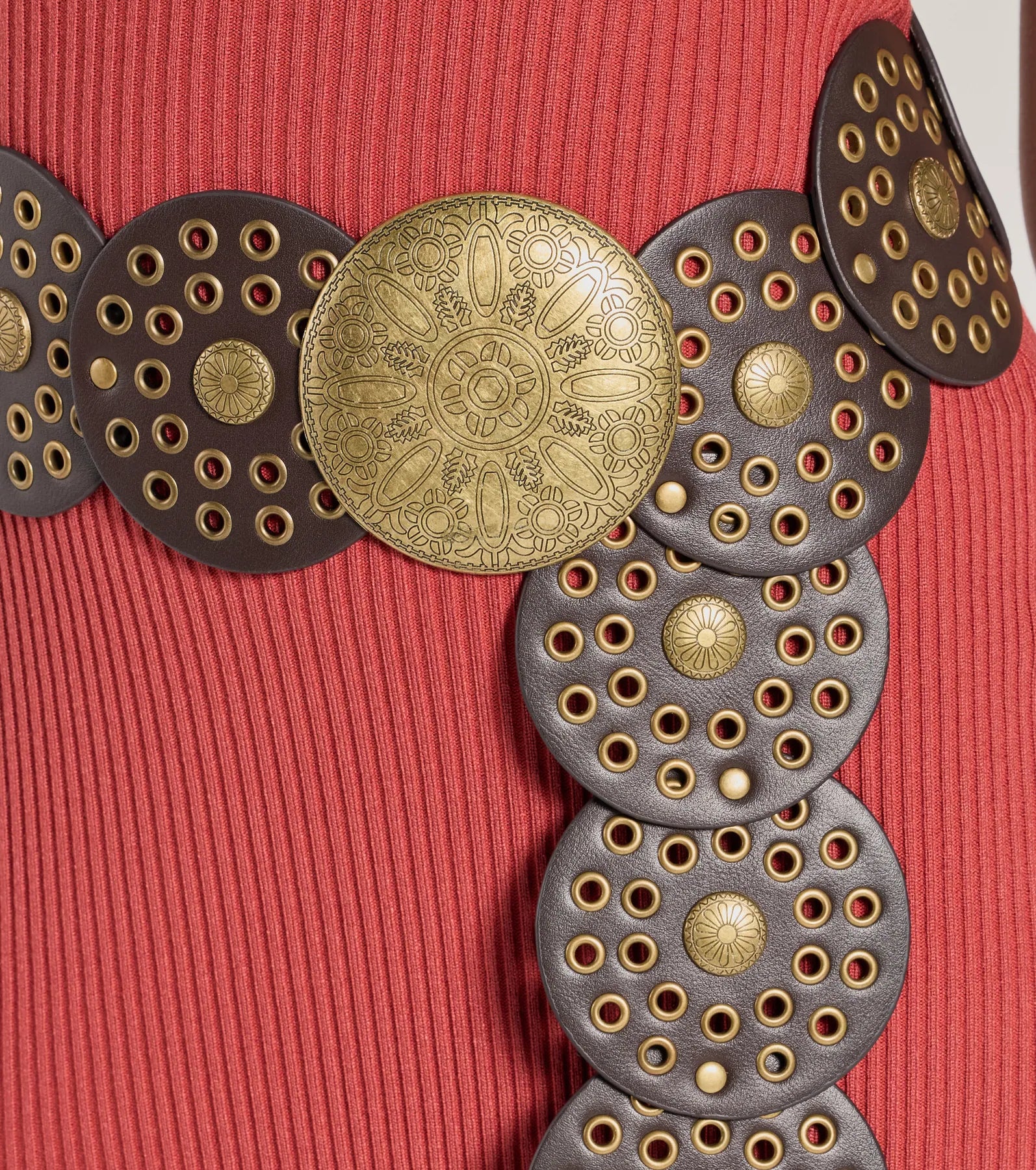 Southern Muse Chunky Medallion Concho Belt - Image 2