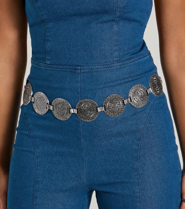 Bohemian Flair Medallion Chain Belt - Image 4