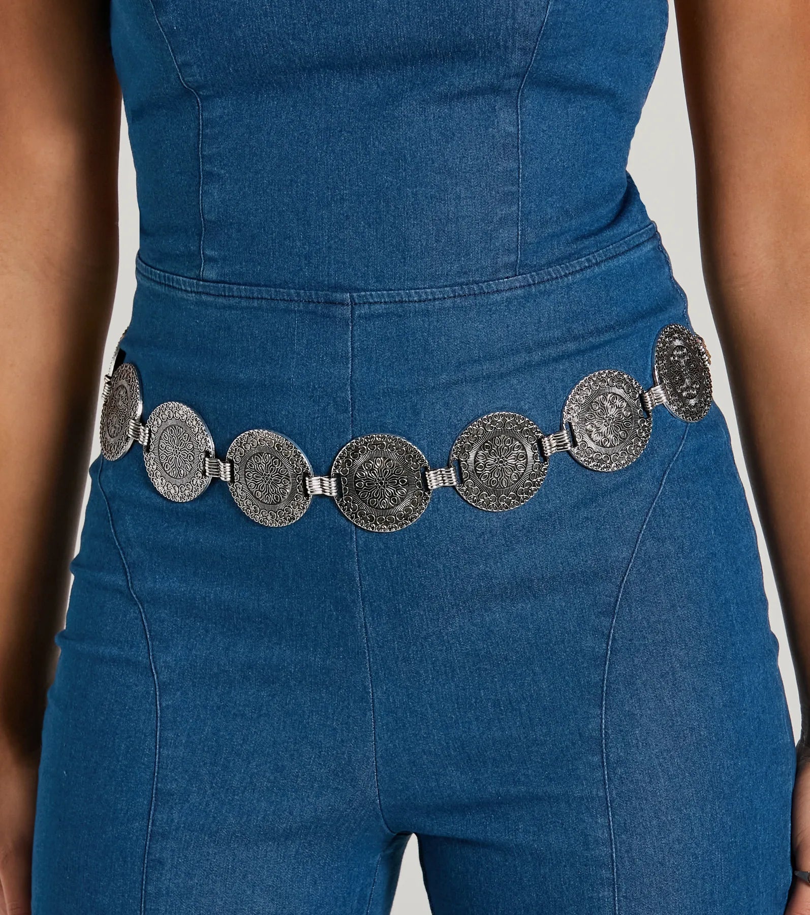 Bohemian Flair Medallion Chain Belt - Image 4