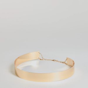 Lady Justice Metal Plate Belt