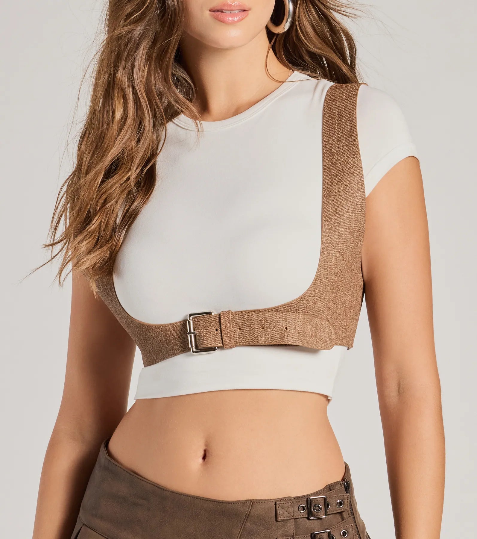 Western Babe Faux Leather Harness Belt - Image 4