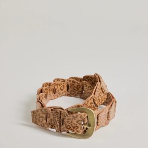 Call Of The Wild Leopard Print Faux Leather Belt