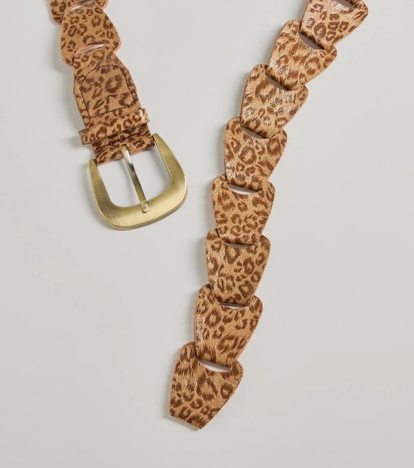 Call Of The Wild Leopard Print Faux Leather Belt - Image 2