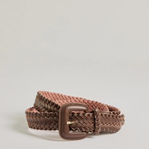 Chic Twist Braided Faux Leather Belt