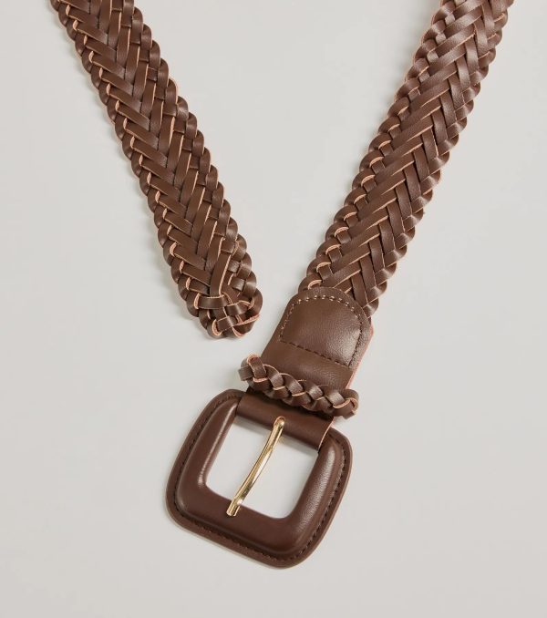 Chic Twist Braided Faux Leather Belt - Image 2