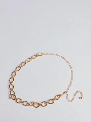 Edgy Vibes Chunky Chain-Link Metal Belt