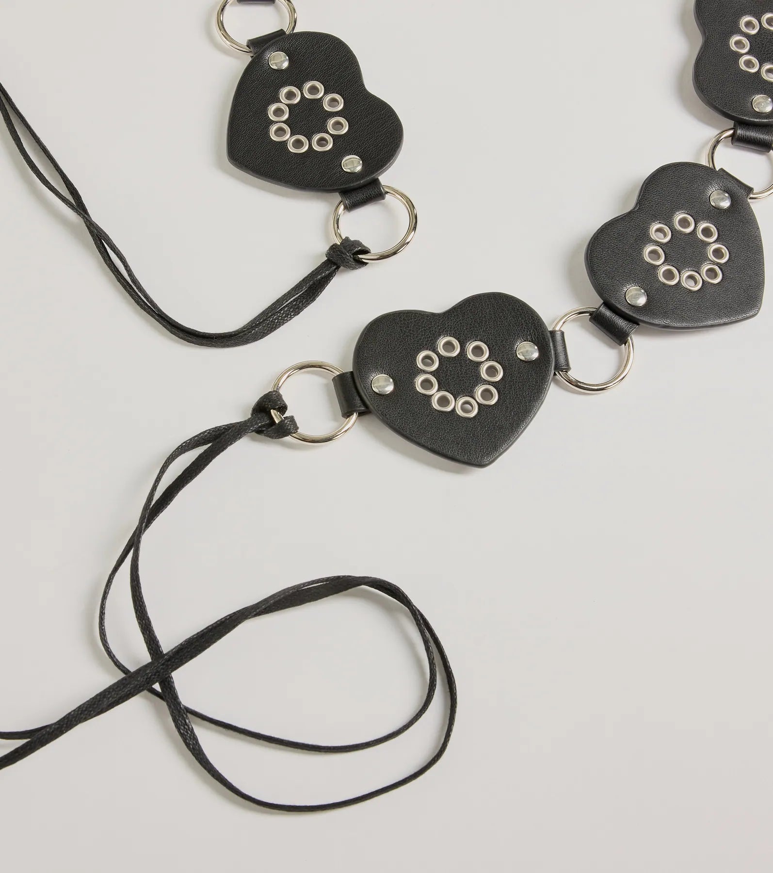 So Loved Faux Leather Heart Medallion Belt - Image 2