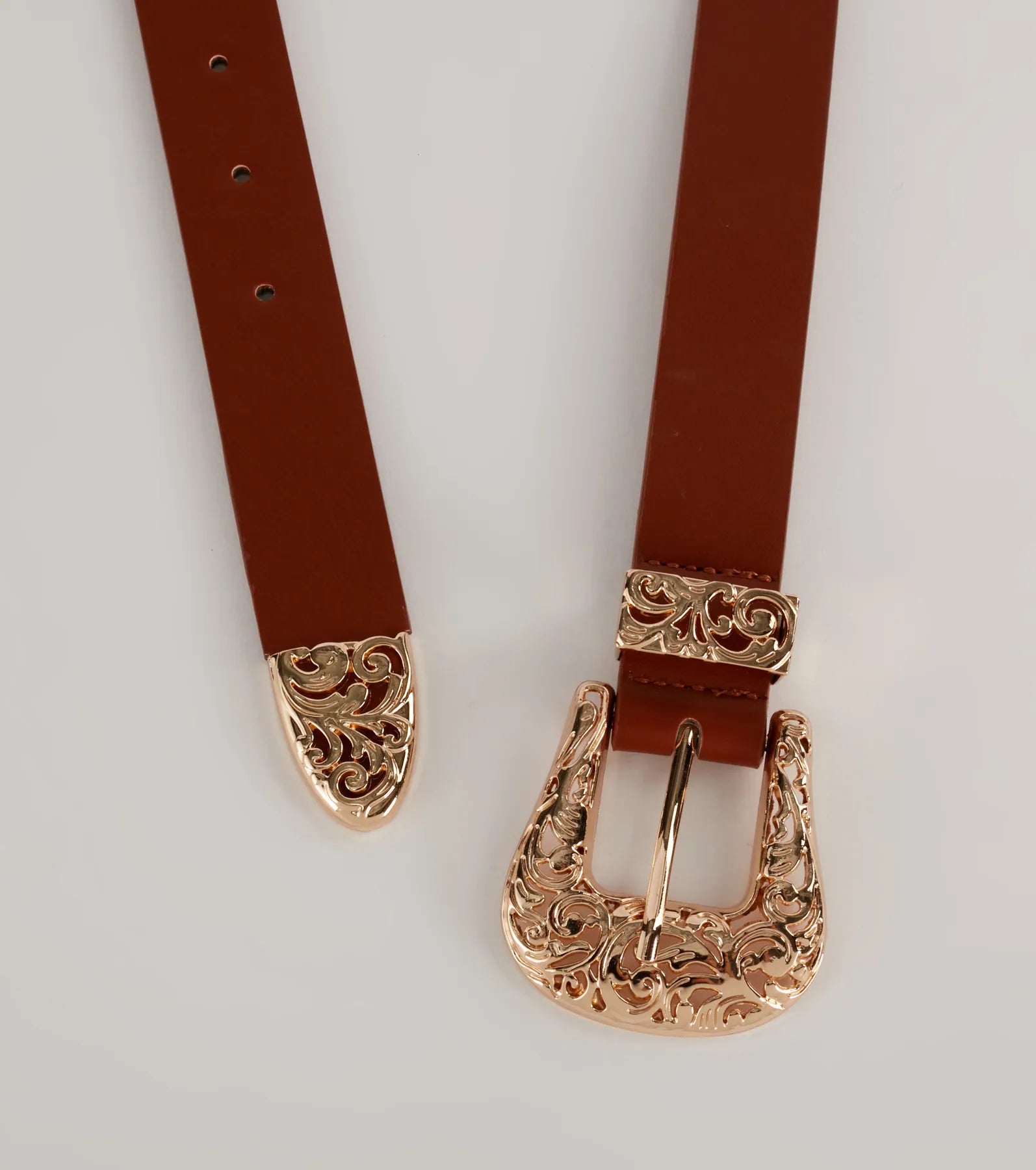 Let's Ride Western Faux Leather Belt - Image 5