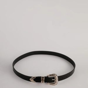 Cute Meets Country Western Faux Leather Belt