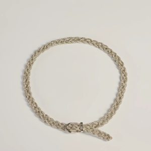 Definition Of Glam Rhinestone Braided Belt