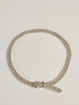 Definition Of Glam Rhinestone Braided Belt