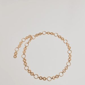 Trendy Vibes Textured O-Ring Chain Belt