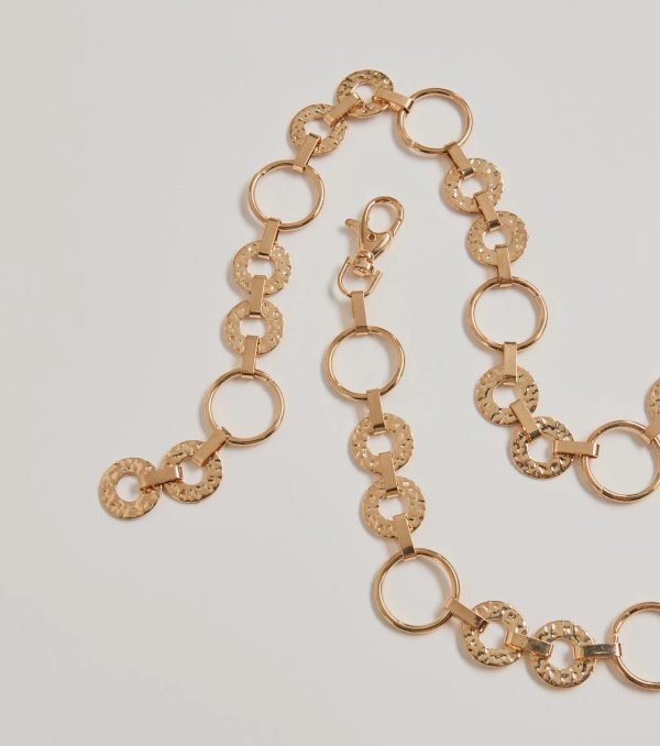 Trendy Vibes Textured O-Ring Chain Belt - Image 2