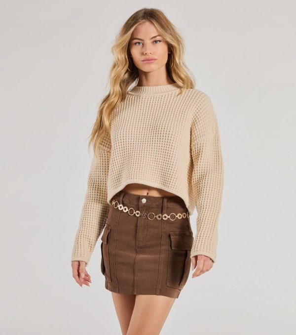 Trendy Vibes Textured O-Ring Chain Belt - Image 3