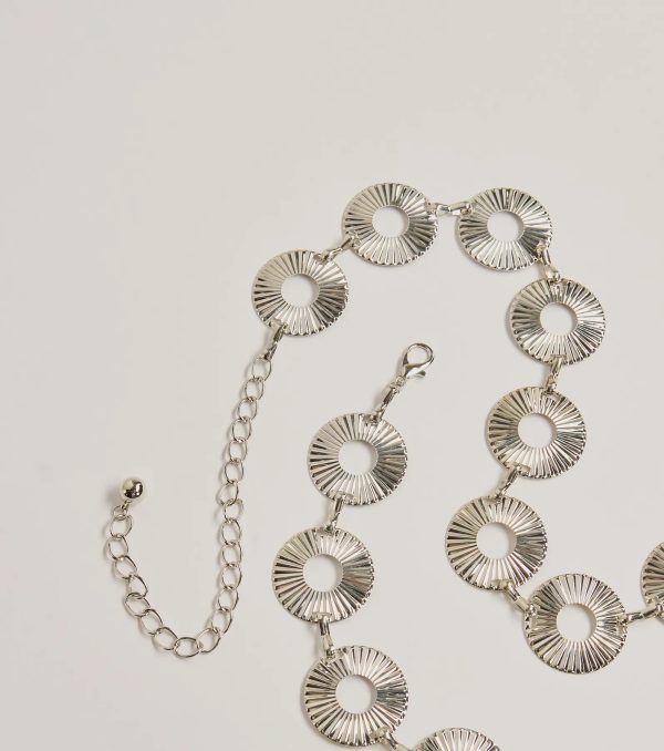 Trendy Textures Disc Chain Belt - Image 5