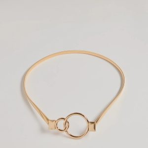 Elevated Look Double O-Ring Stretch Belt