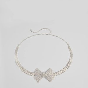 Sealed In Luxe Rhinestone Bow Belt