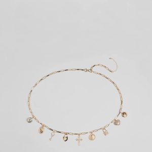 Boho Chic Multi Charm Chain Metal Belt