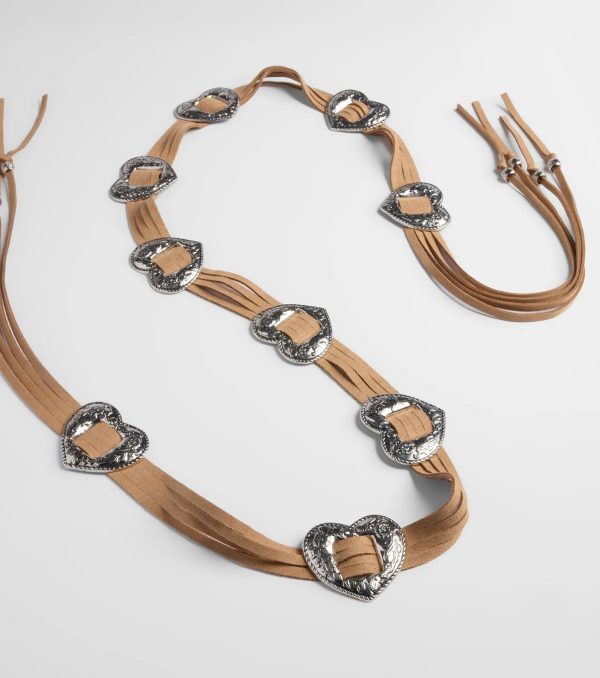 Wild Affair Heart Concho String Belt - Image 2