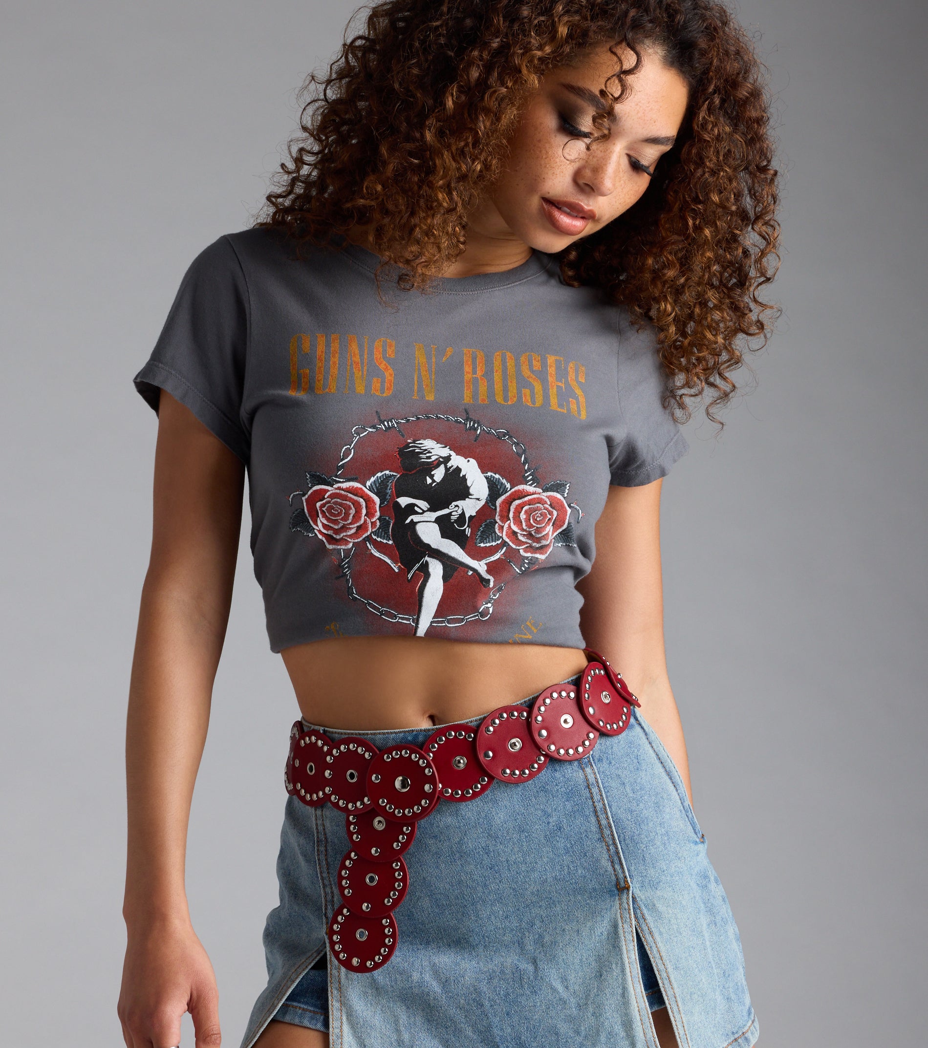 Western Attitude Studded Medallion Belt - Image 3