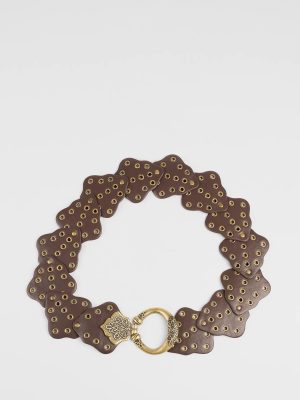 Western Mood Statement Buckle Medallion Belt