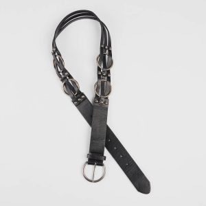 Elevated Trend O-Ring Faux Leather Belt