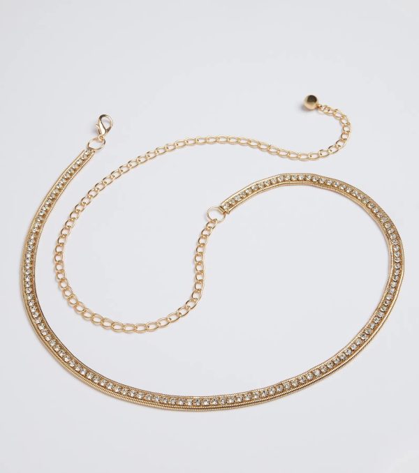 Main Attraction Rhinestone Chain Belt - Image 4