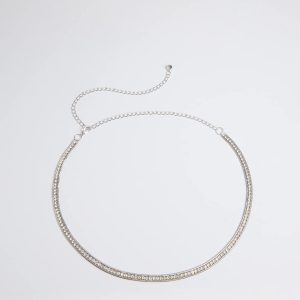 Main Attraction Rhinestone Chain Belt