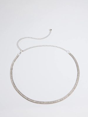 Main Attraction Rhinestone Chain Belt