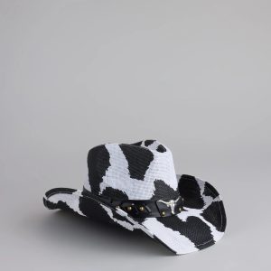 Saddle Up Cow Print Cowboy Hat