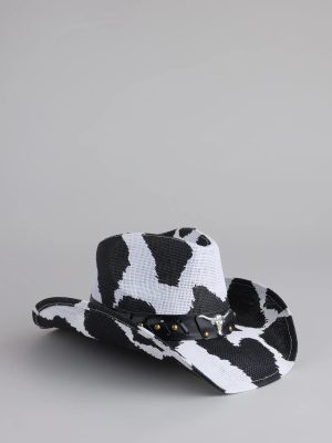 Saddle Up Cow Print Cowboy Hat