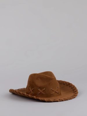 Rodeo Romping Lace-Up Cowboy Hat