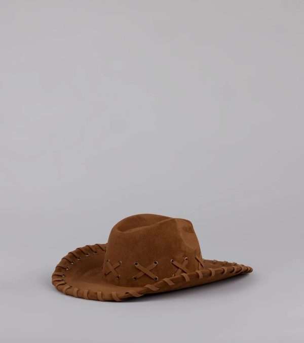 Rodeo Romping Lace-Up Cowboy Hat - Image 2