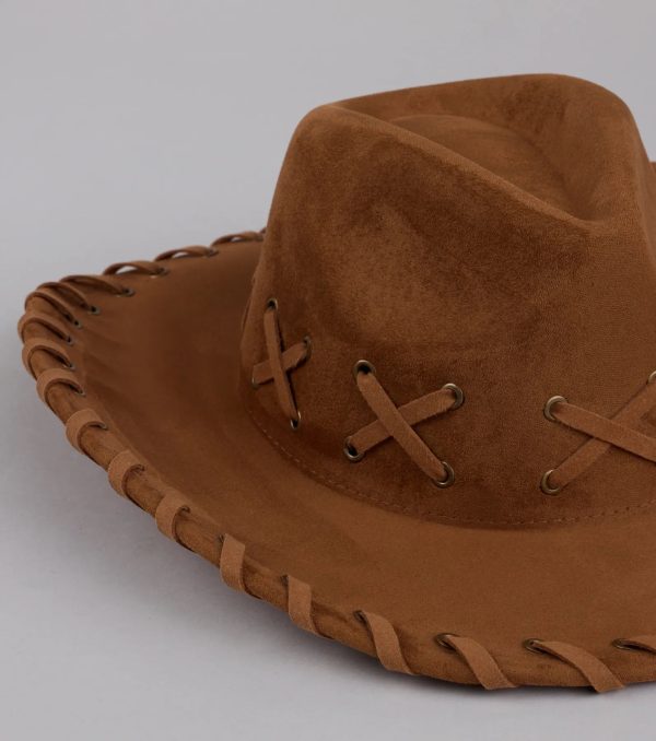 Rodeo Romping Lace-Up Cowboy Hat - Image 3