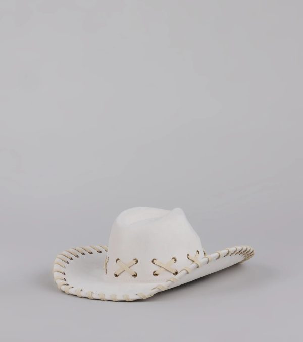 Rodeo Romping Lace-Up Cowboy Hat - Image 6