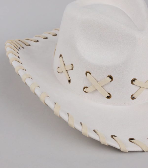 Rodeo Romping Lace-Up Cowboy Hat - Image 7
