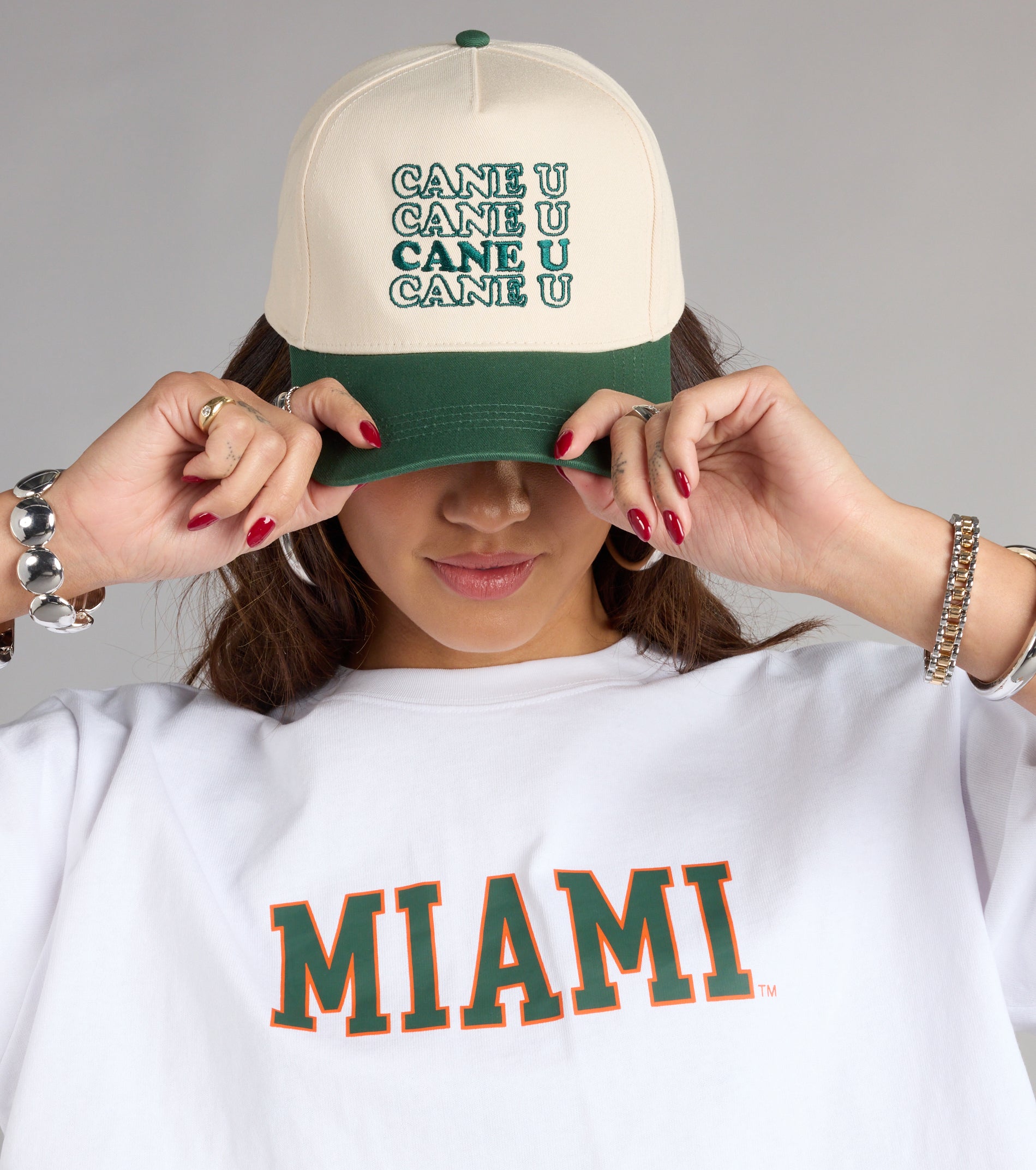 Catch Me At Kickoff Cane U Baseball Cap - Image 2