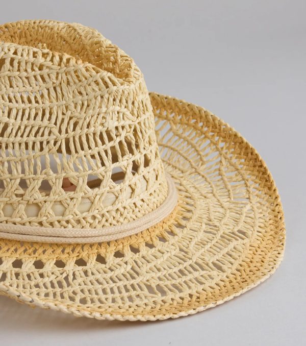 Beachy Babe Straw Cowboy Hat - Image 2