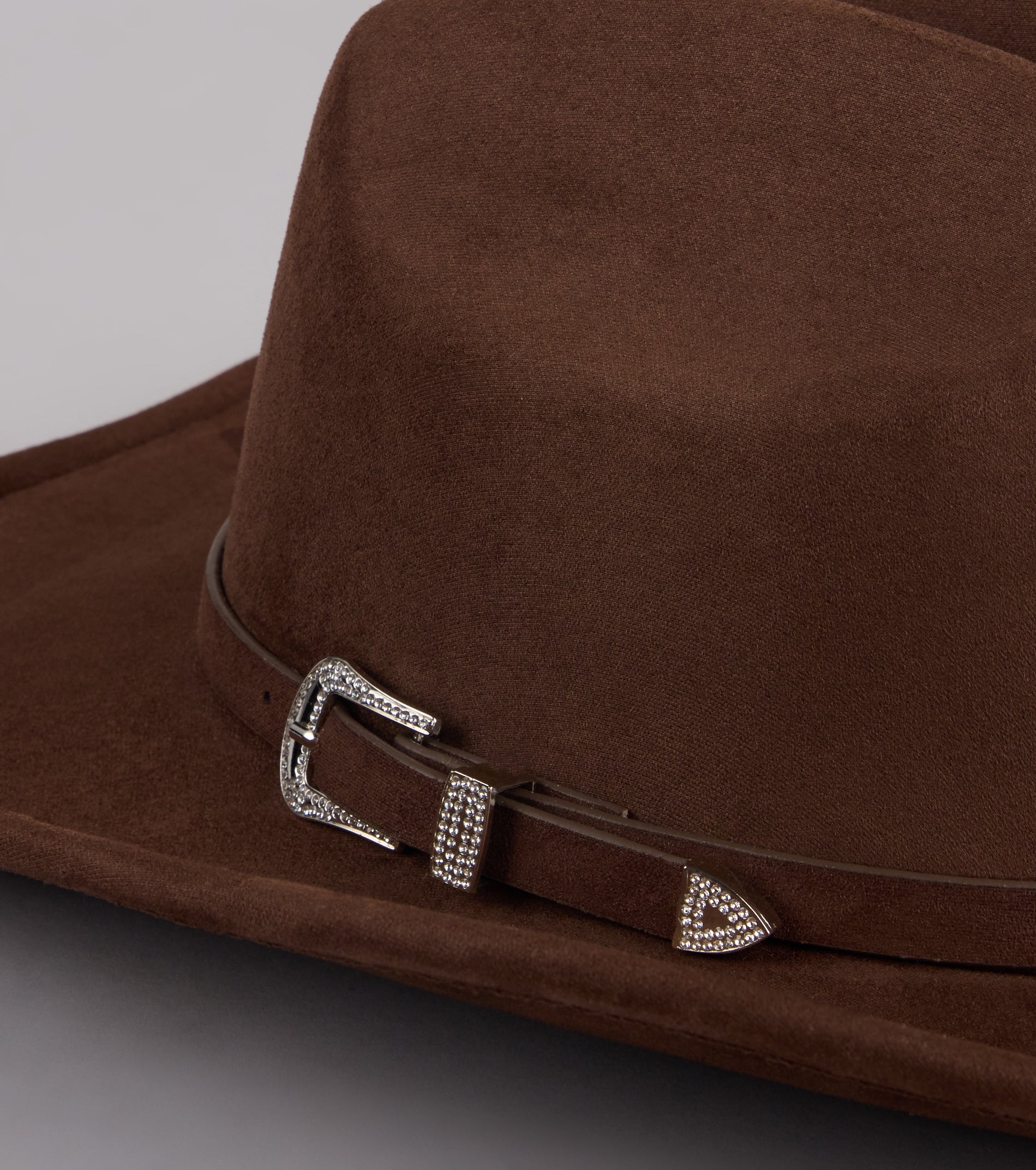 Glam Western Vibe Rhinestone Buckle Strap Cowboy Hat - Image 6