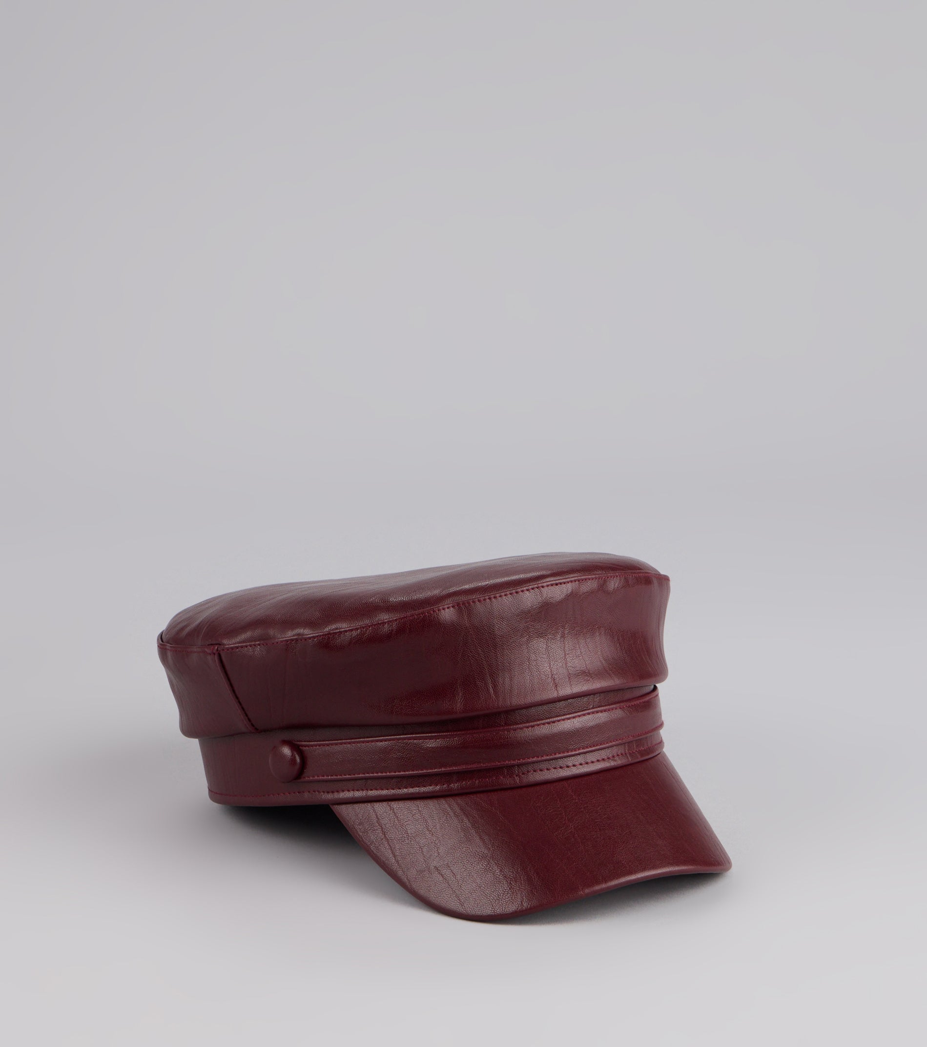 Everyday Edge Faux Leather Cabby Hat