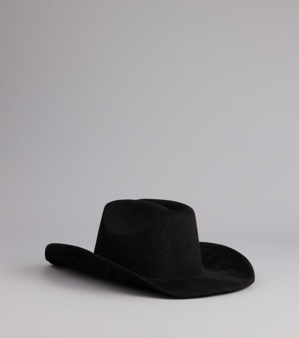 Western Blooms Embroidered Rose Cowboy Hat - Image 9