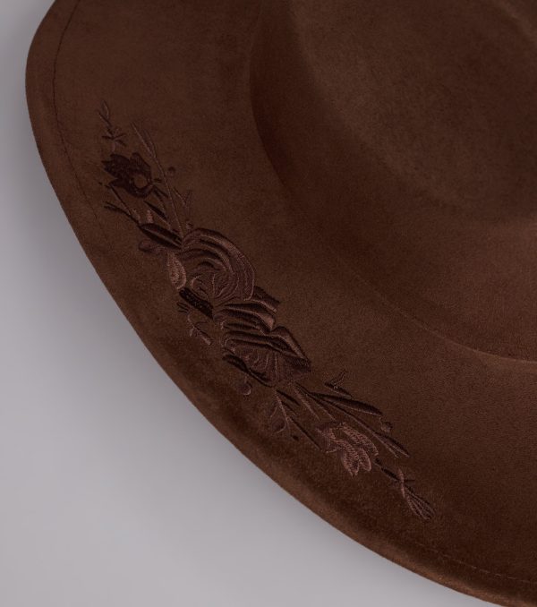 Western Blooms Embroidered Rose Cowboy Hat - Image 15