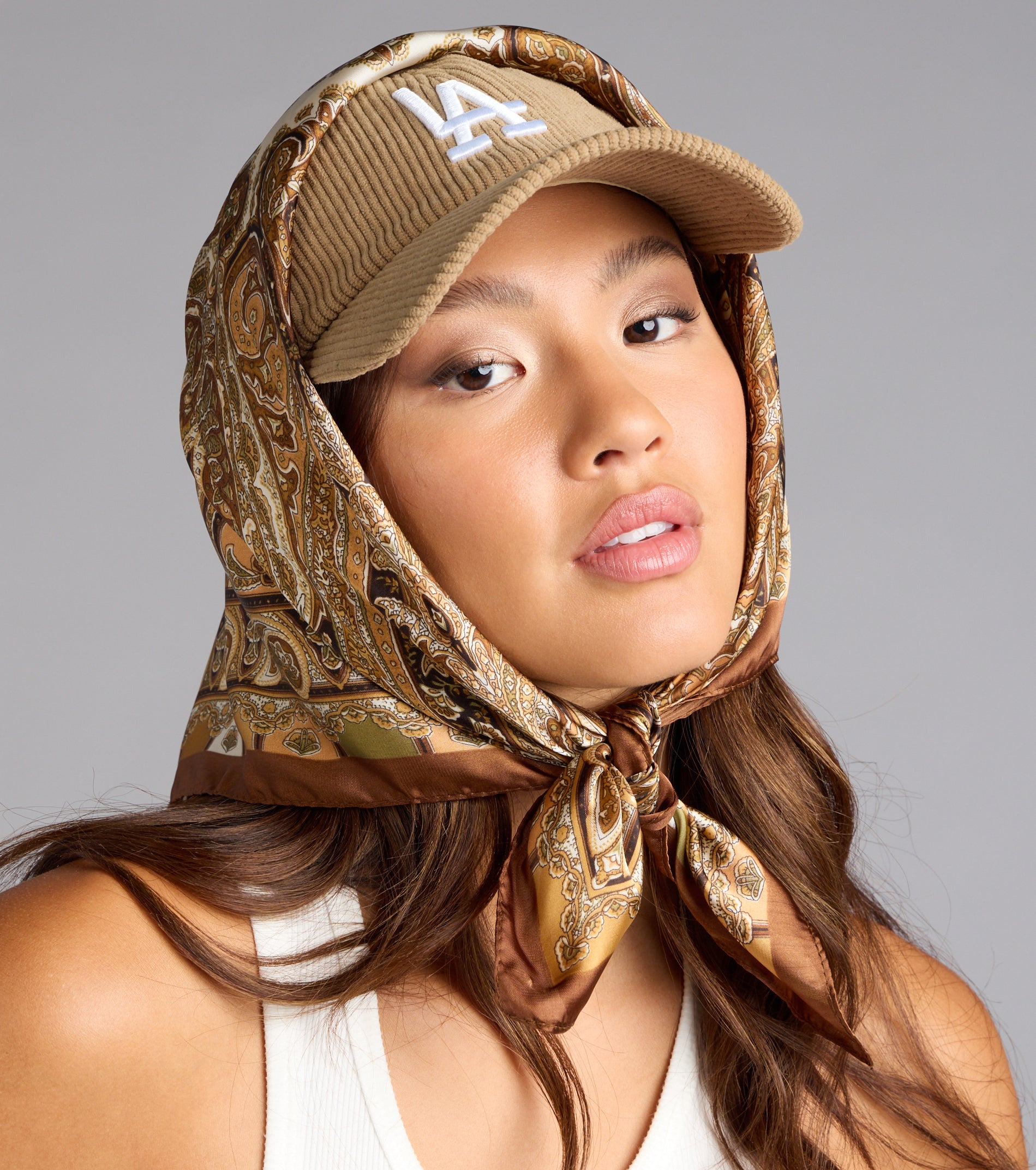 West Coast Vibes LA Corduroy Baseball Cap - Image 2