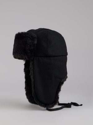 Kangol Faux Fur Trim Trapper Hat