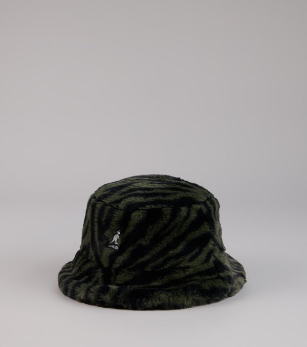 Kangol Zebra Print Faux Fur Bucket Hat - Image 3
