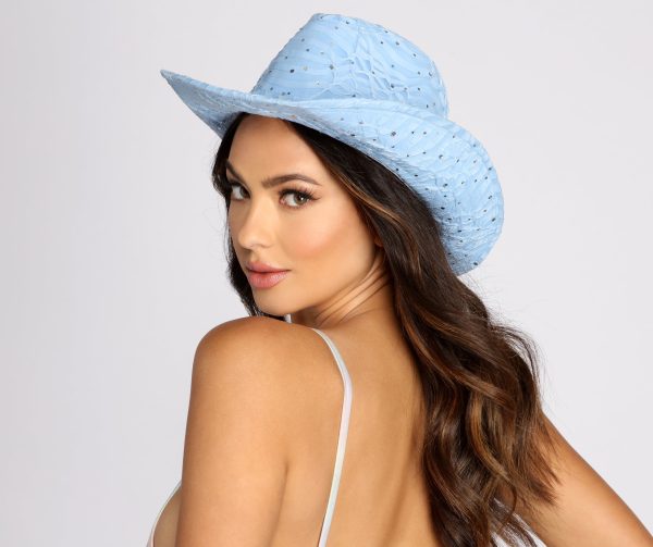 Sequin Embellished Cowboy Hat - Image 2