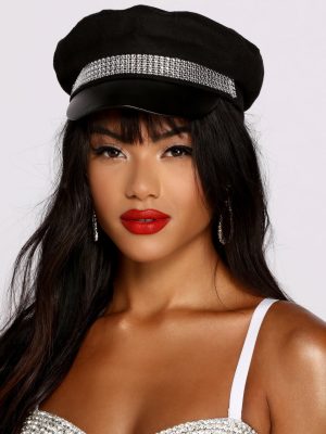 Rhinestone Cabby Hat
