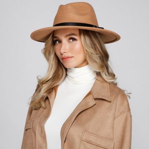 Basic Mood Faux Wool Panama Hat